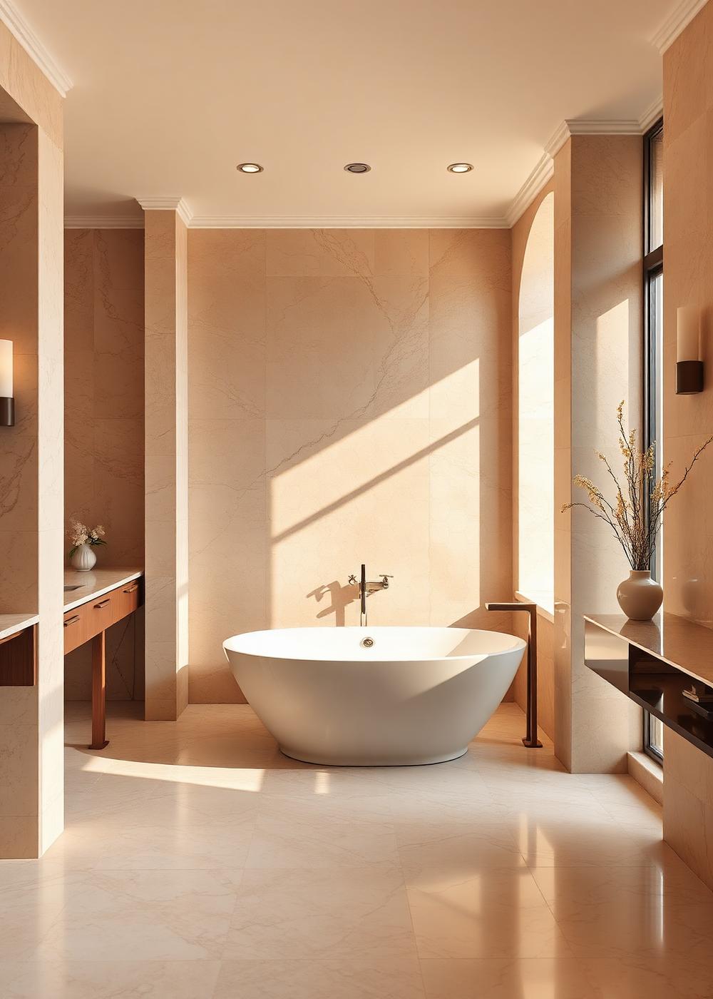 Baño Maestro Travertino